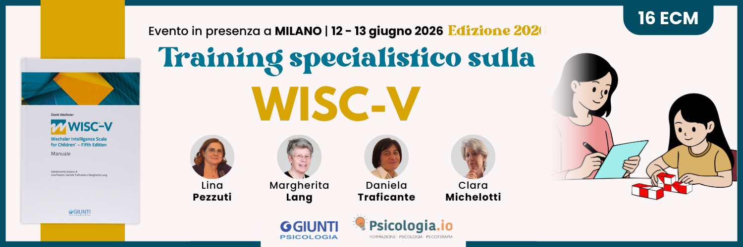 TRAINING SPECIALISTICO SULLA WISC-V | Edizione 2026