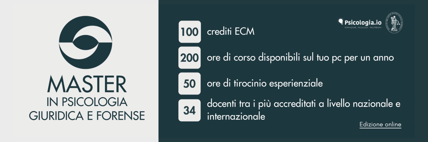 Master in Psicologia Giuridica e Forense Master in Psicologia Giuridica e Forense