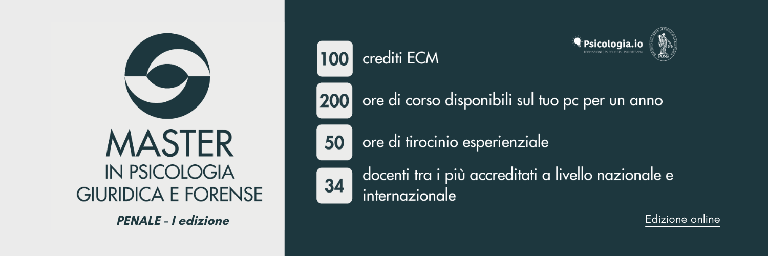 Master in Psicologia Giuridica e Forense | Penale Master in Psicologia Giuridica e Forense | Penale