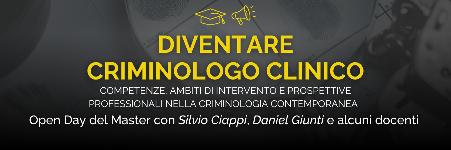 Diventare criminologo clinico