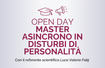 OPEN DAY MASTER IN DISTURBI DI PERSONALITA'
